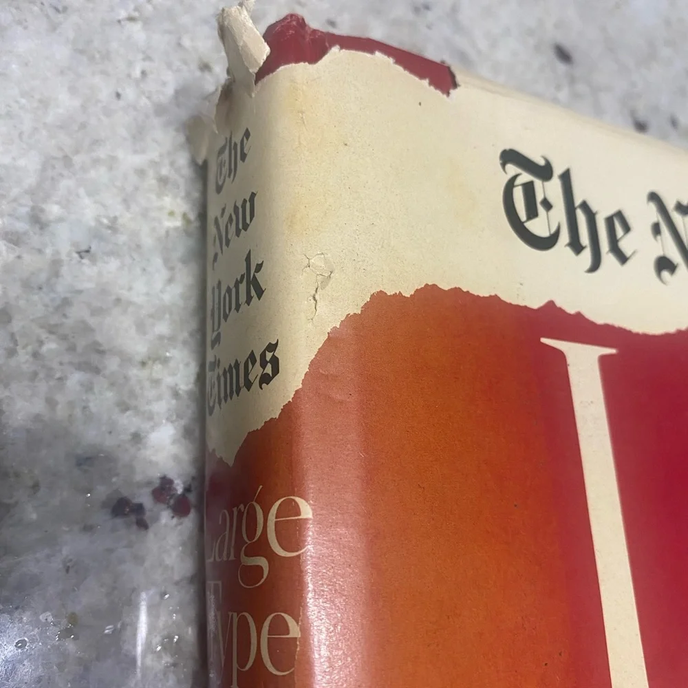 New York Times Large Type‎ Cookbook Jean Hewitt Hardcover 1968 Golden Press